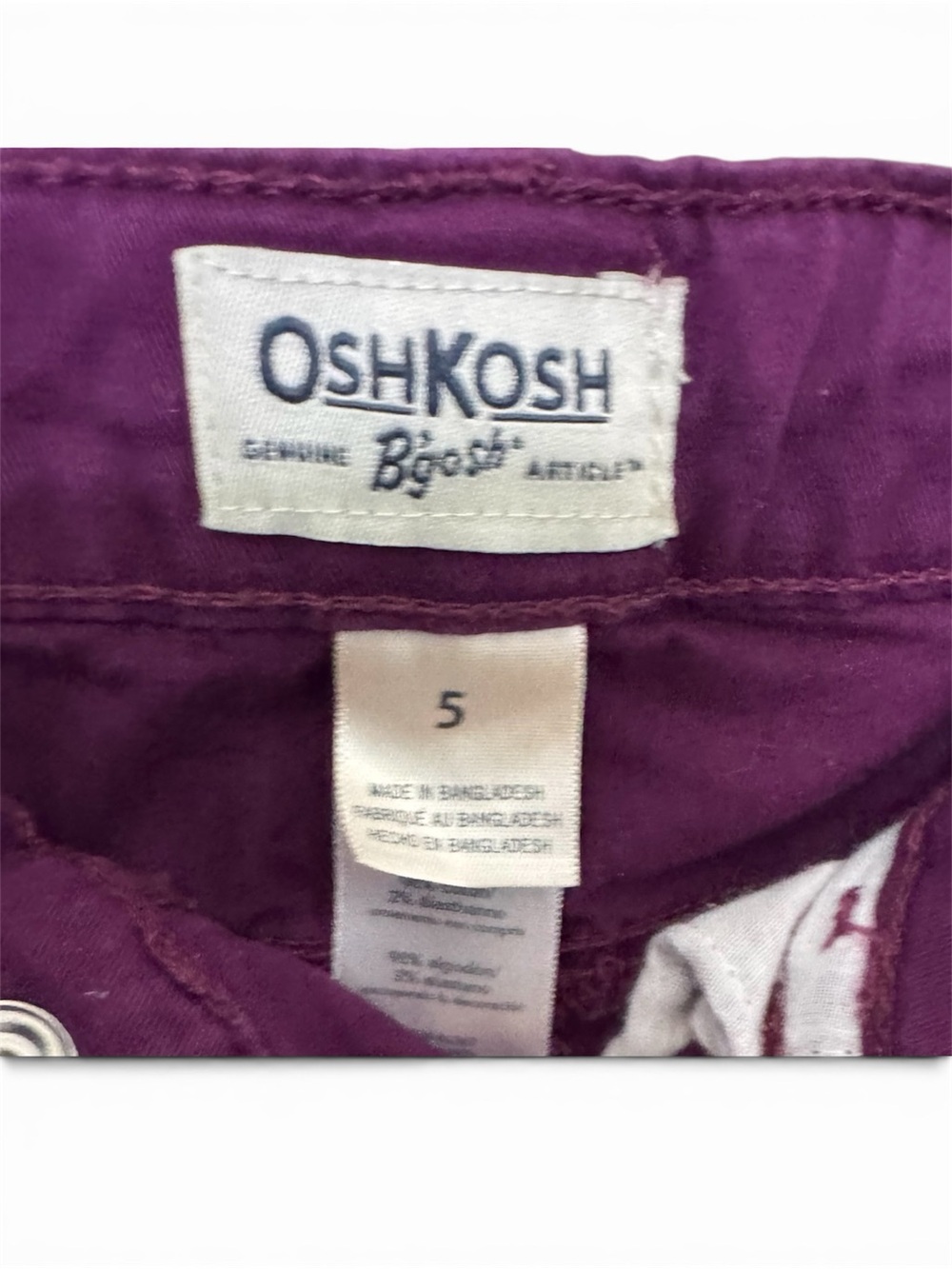 OshKosh B’gosh Maroon Pants - Picture 3 of 13